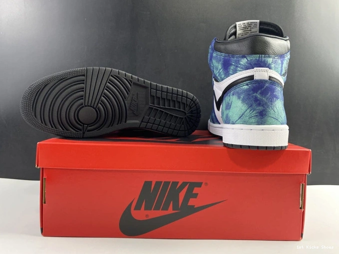 jordan aurora Fashionable green 1 black tie-dye cd0461- 1258 air white 0117